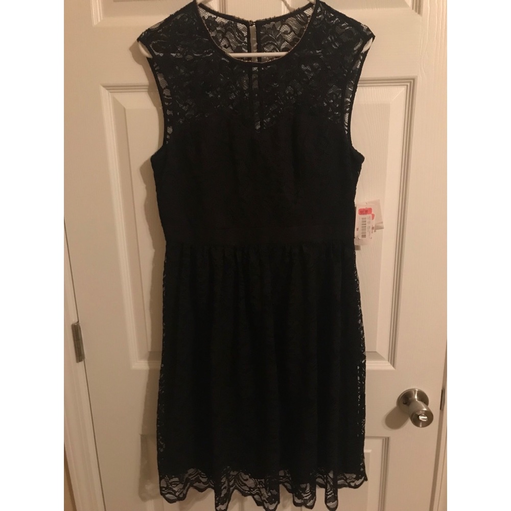 NWT Jessica Simpson Black Lace Dress size 12